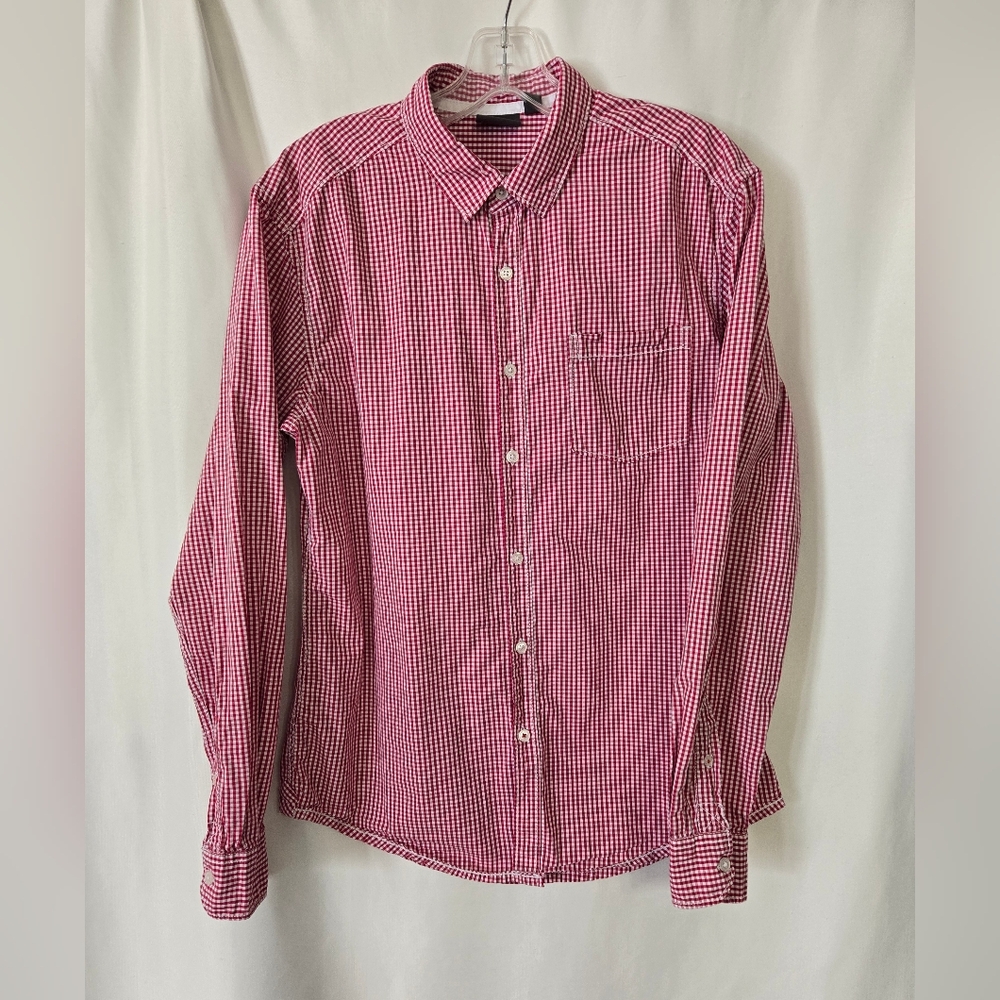 ESPRIT Pink/White Checkered Button Down Shirt